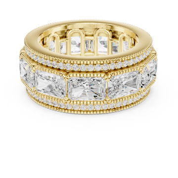 Valley Dew Lab Grown Diamond Contour Stack Ring