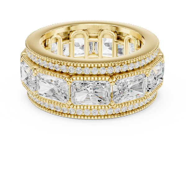 Valley Dew Lab Grown Diamond Contour Stack Ring