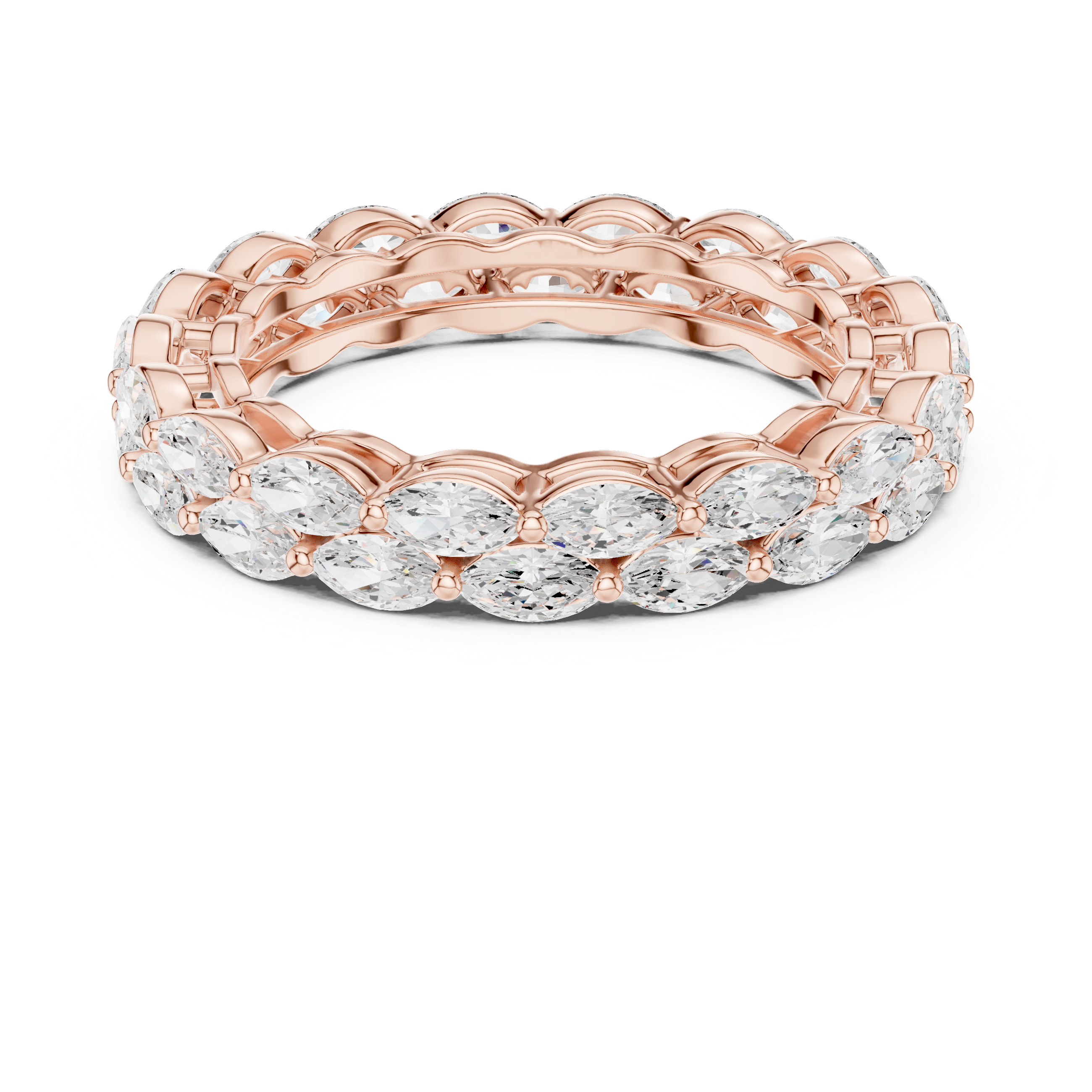 Ivy Vine Lab Grown Diamond Tapered Trio Ring