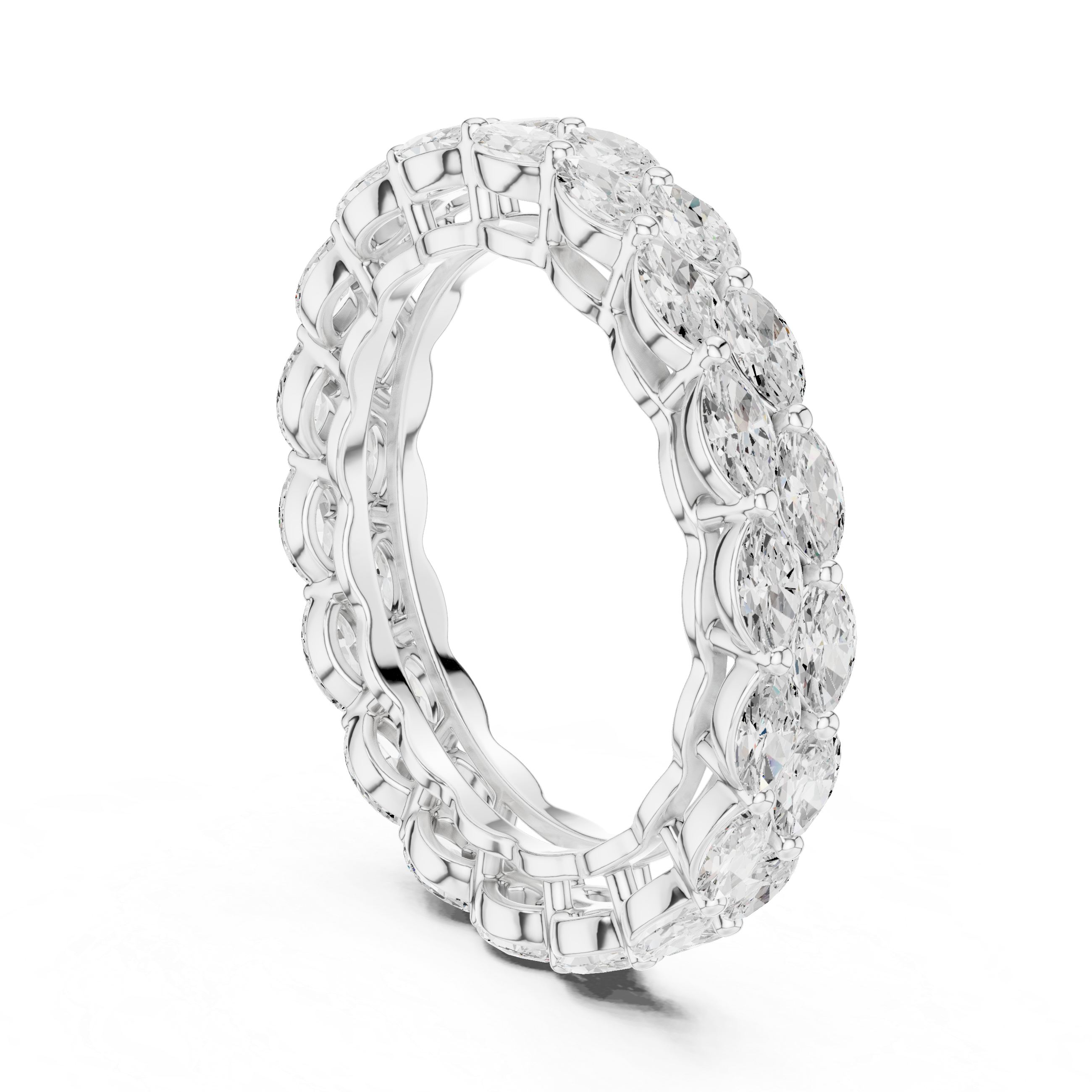 Ivy Vine Lab Grown Diamond Tapered Trio Ring