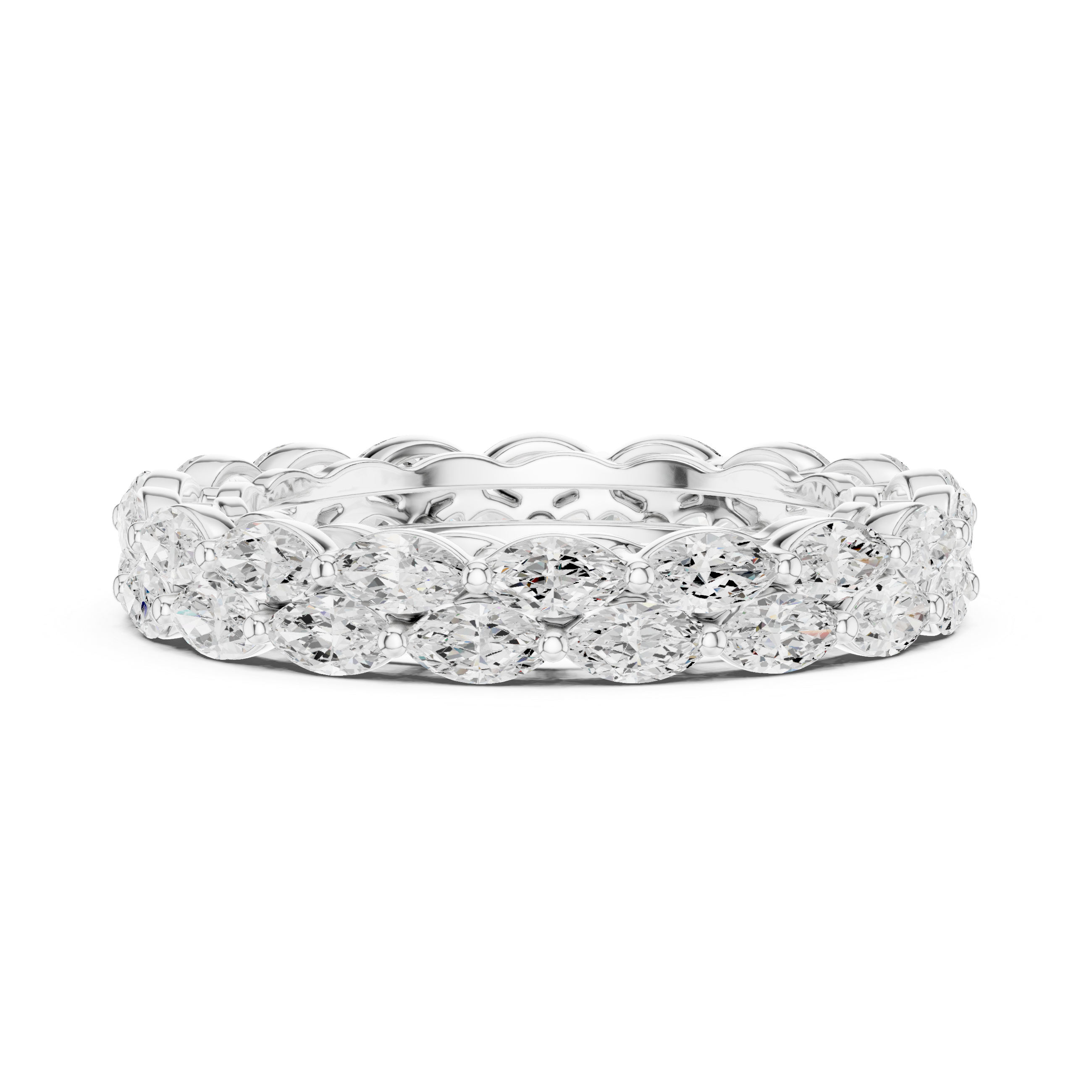 Ivy Vine Lab Grown Diamond Tapered Trio Ring