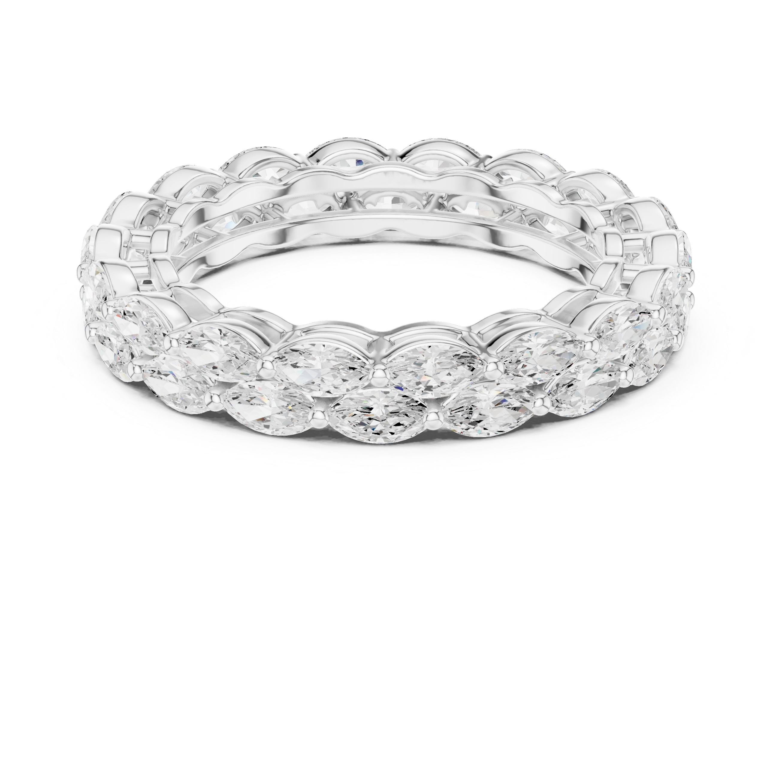 Ivy Vine Lab Grown Diamond Tapered Trio Ring