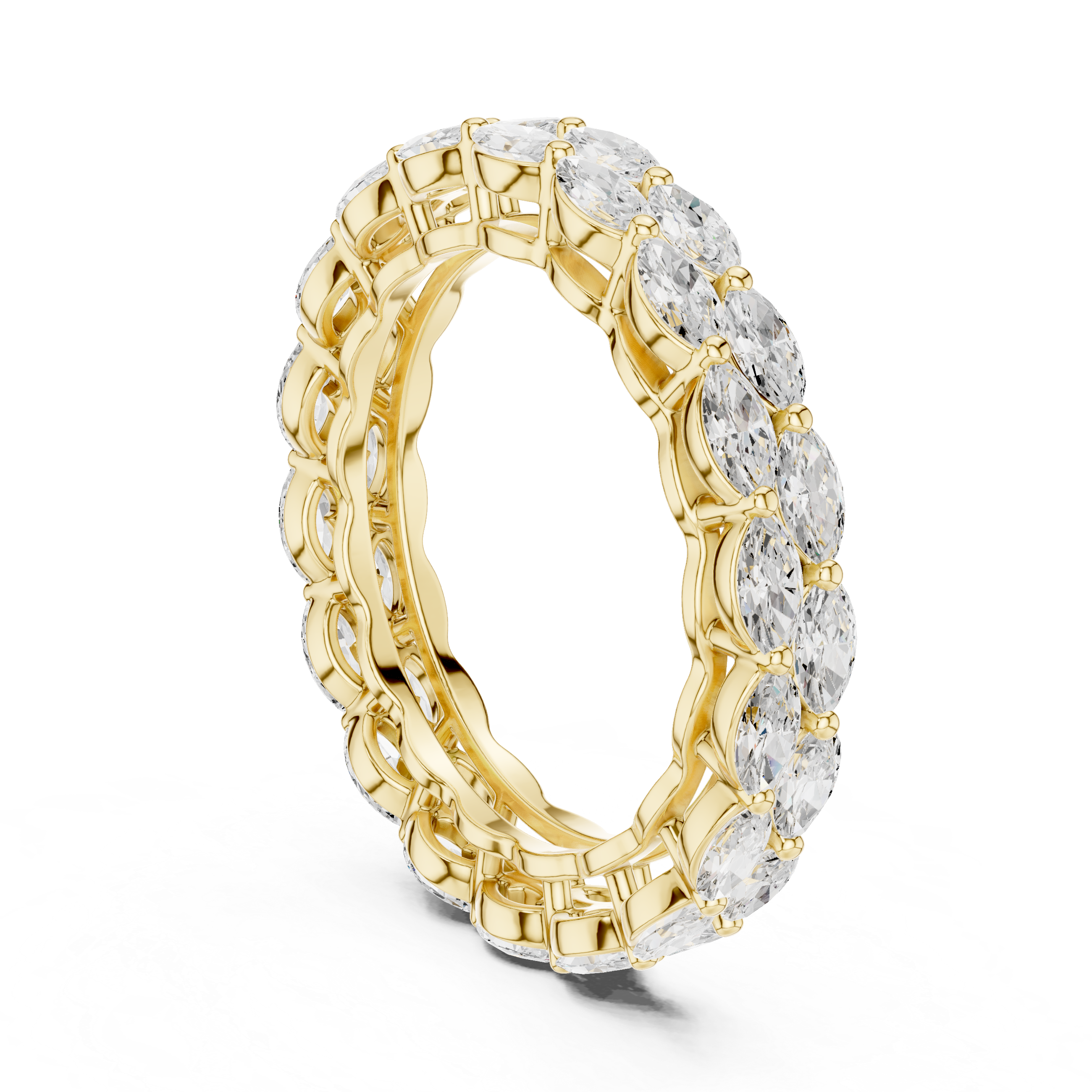 Ivy Vine Lab Grown Diamond Tapered Trio Ring
