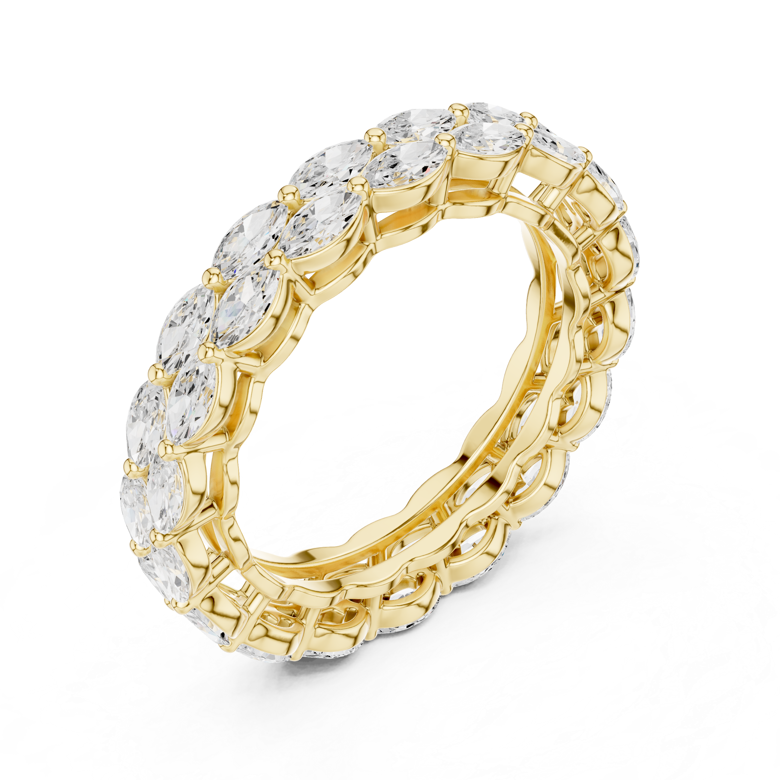 Ivy Vine Lab Grown Diamond Tapered Trio Ring