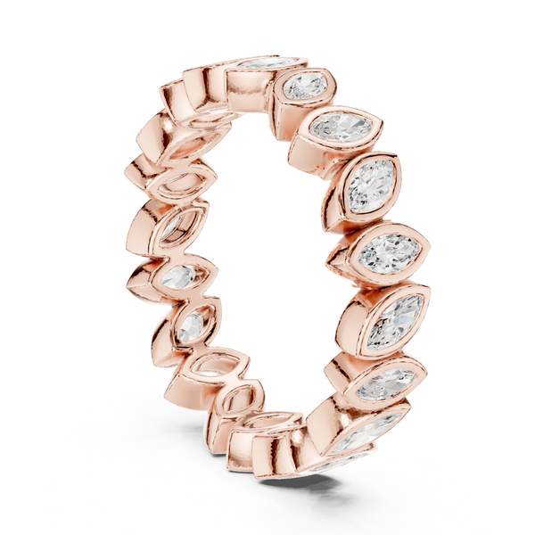 Blue Lupin Lab Grown Diamond Botanical Halo Ring