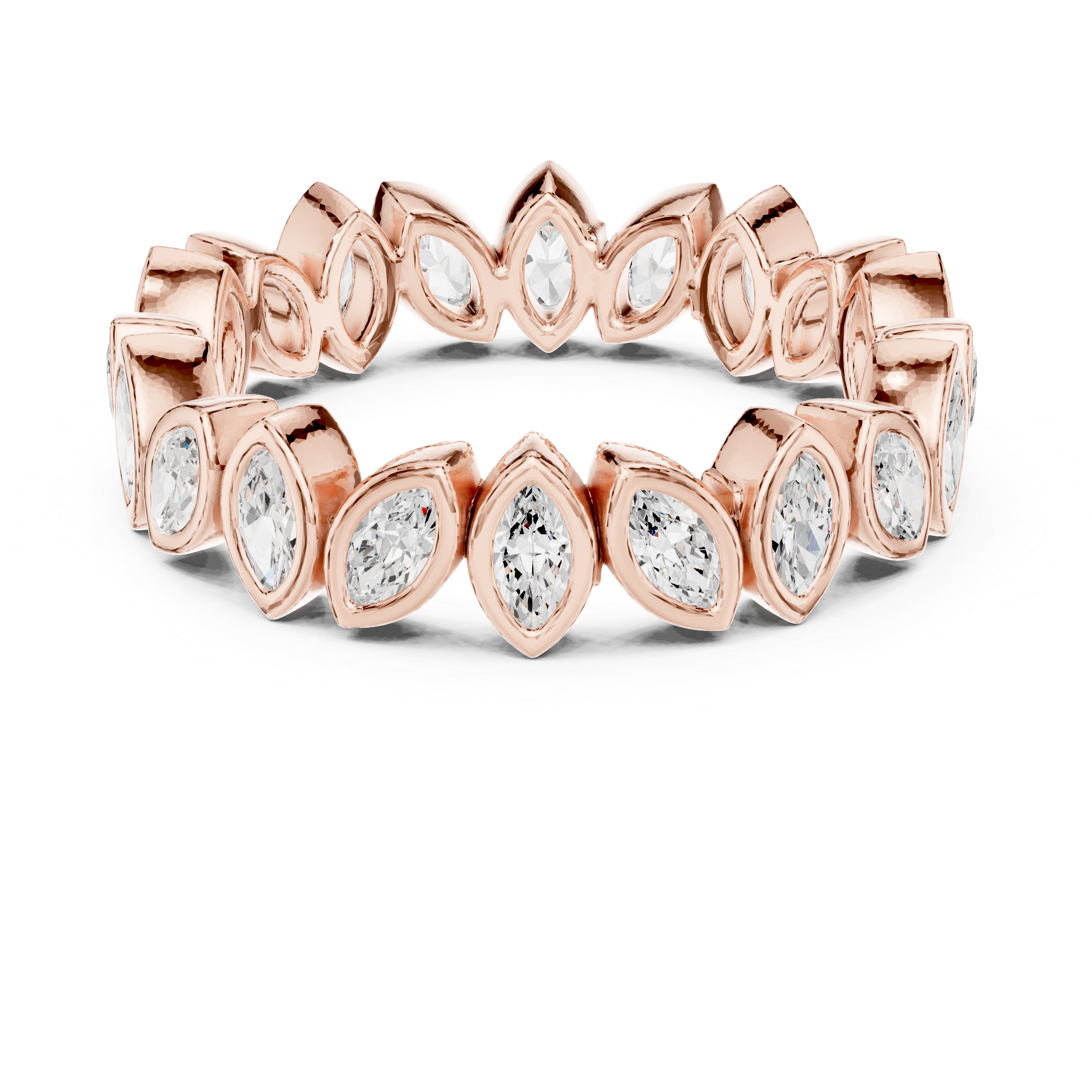 Blue Lupin Lab Grown Diamond Botanical Halo Ring