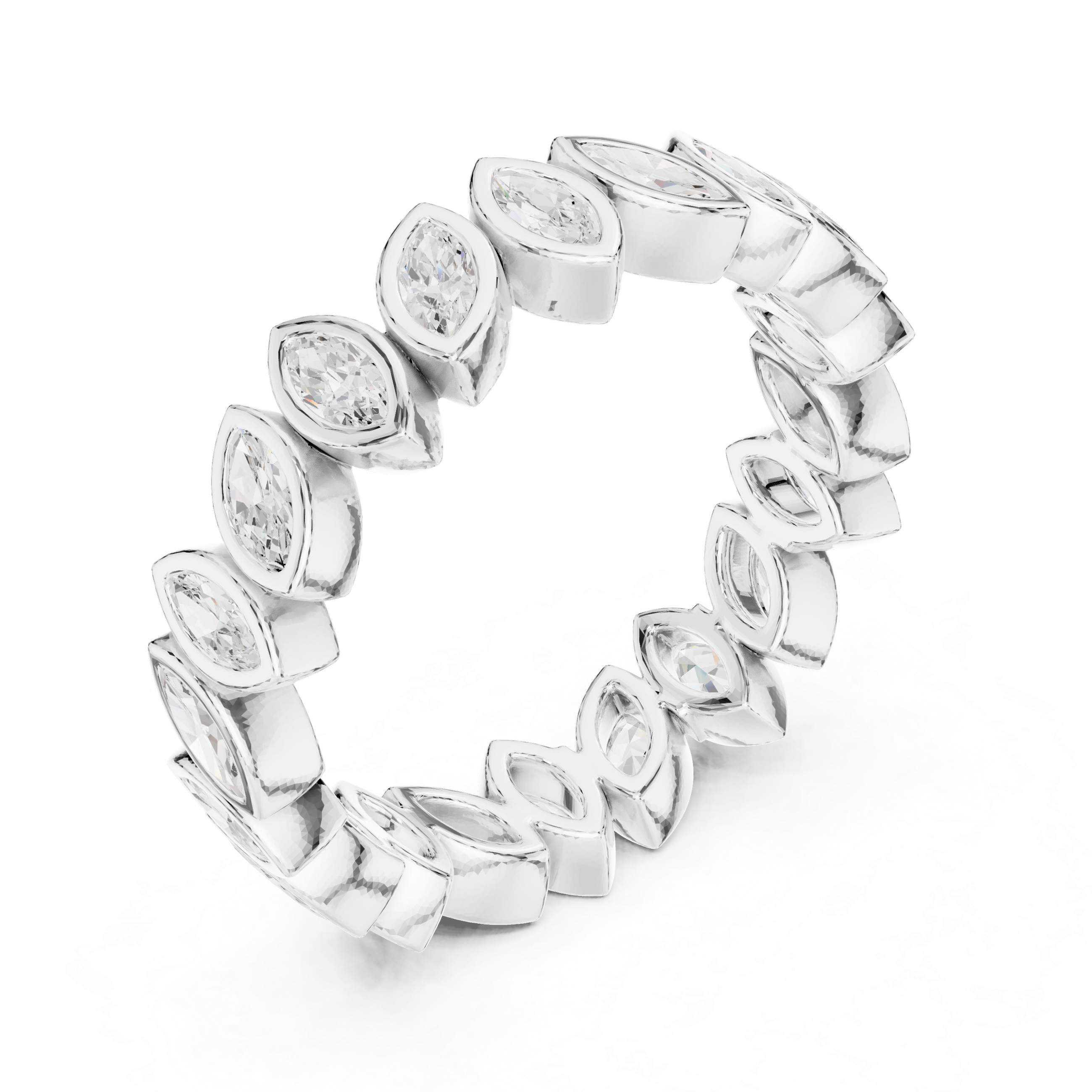 Blue Lupin Lab Grown Diamond Botanical Halo Ring