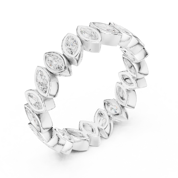 Blue Lupin Lab Grown Diamond Botanical Halo Ring