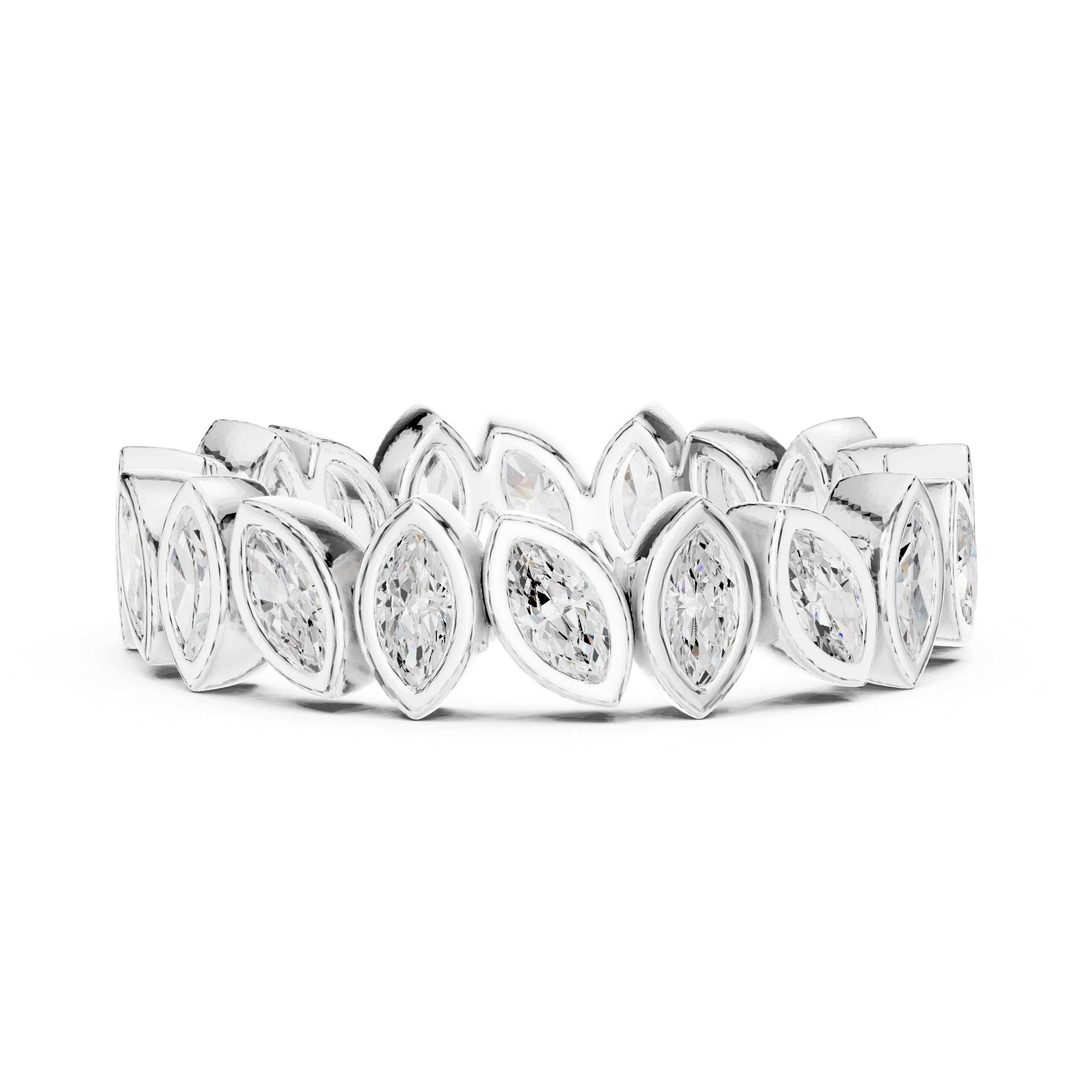 Blue Lupin Lab Grown Diamond Botanical Halo Ring