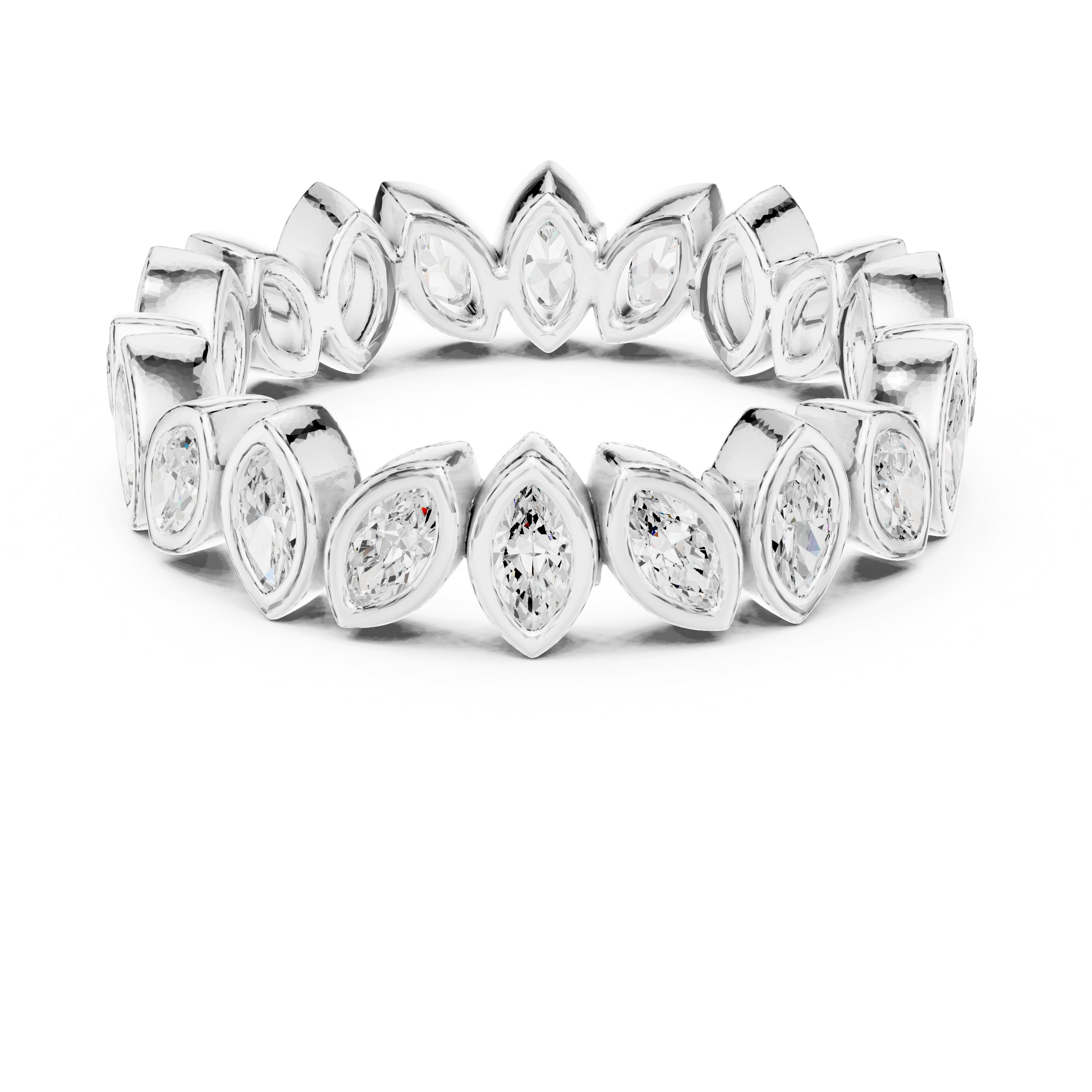Blue Lupin Lab Grown Diamond Botanical Halo Ring