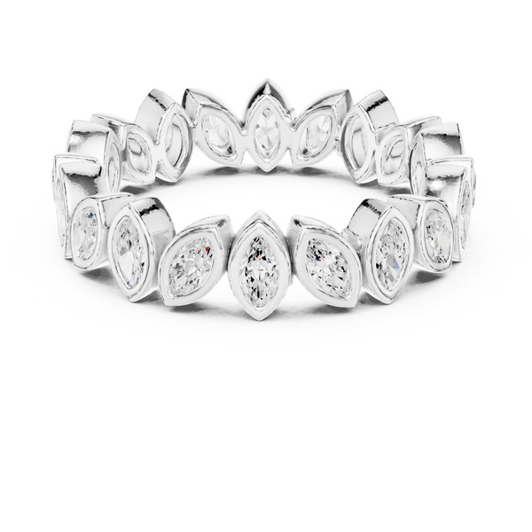 Blue Lupin Lab Grown Diamond Botanical Halo Ring