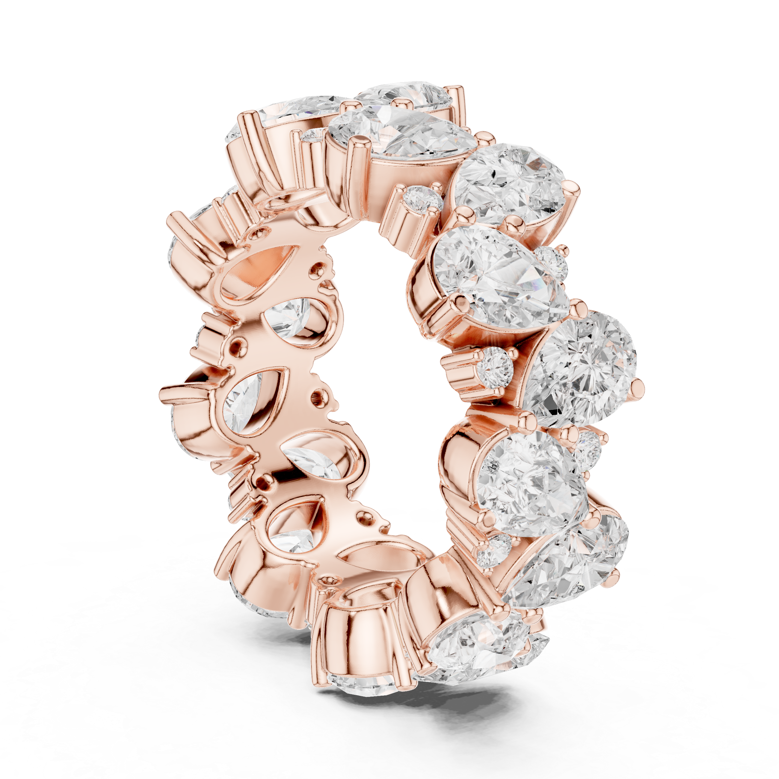 Ocean Trace Lab Grown Diamond Split Shank Ring