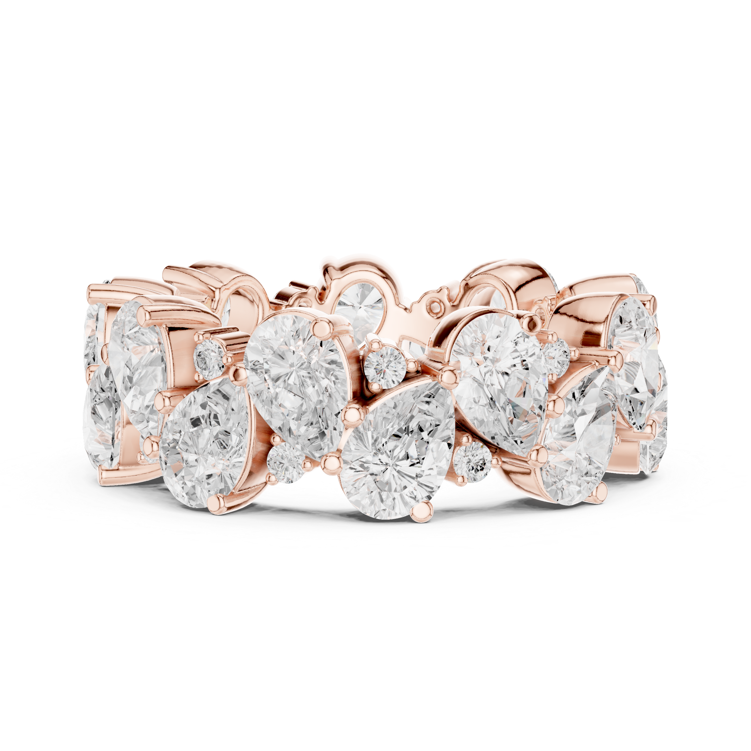 Ocean Trace Lab Grown Diamond Split Shank Ring