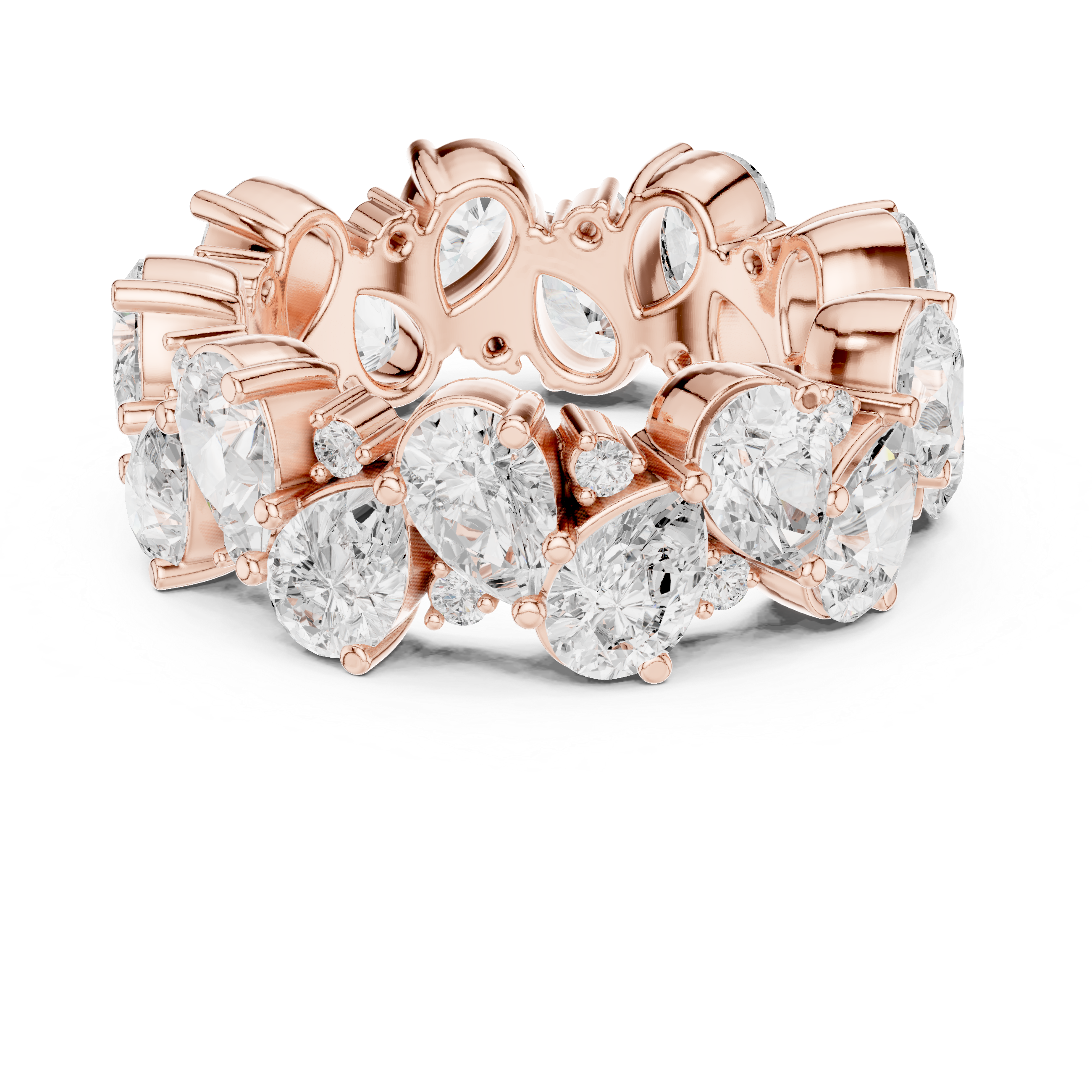 Ocean Trace Lab Grown Diamond Split Shank Ring