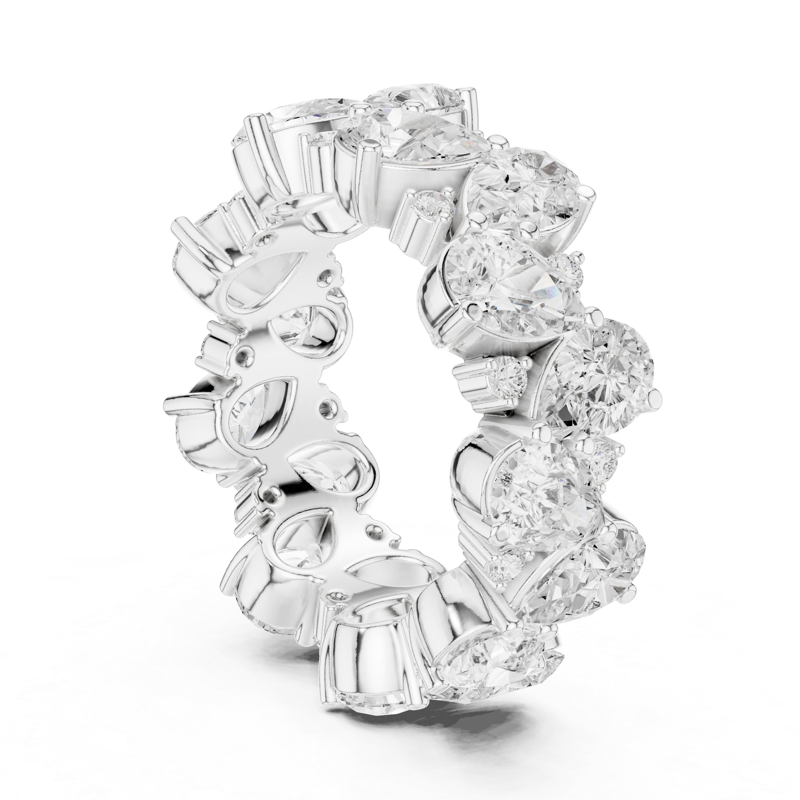 Ocean Trace Lab Grown Diamond Split Shank Ring