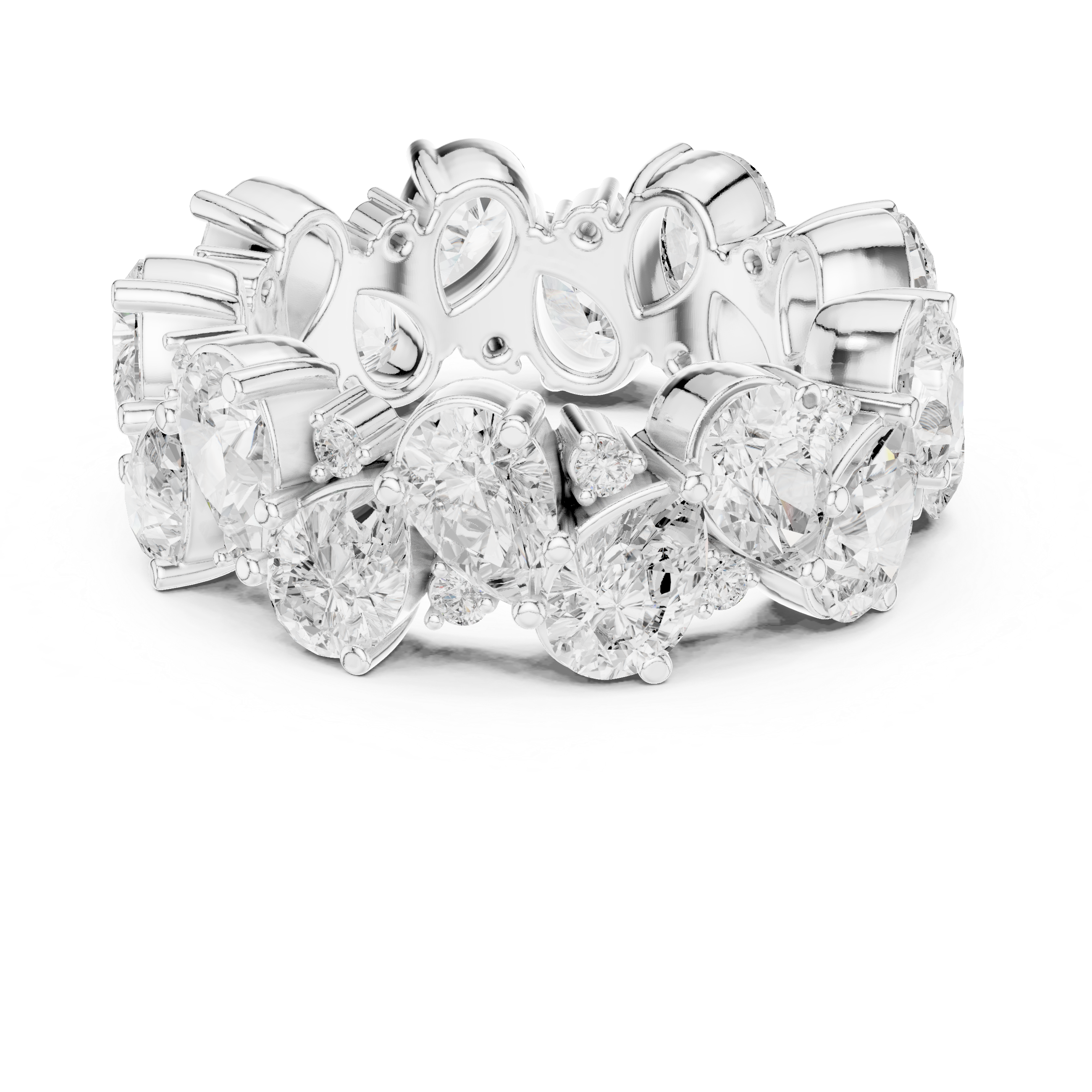 Ocean Trace Lab Grown Diamond Split Shank Ring
