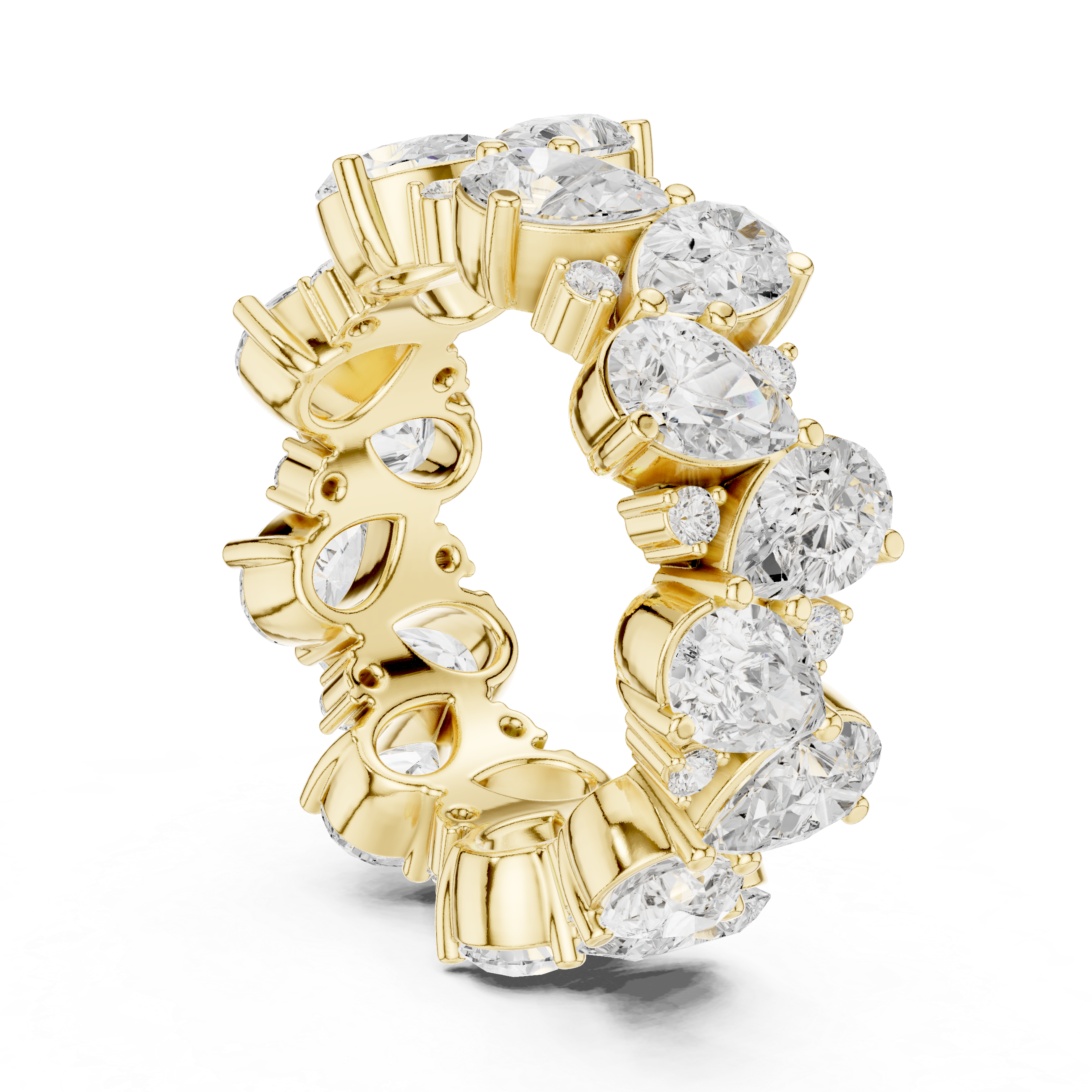 Ocean Trace Lab Grown Diamond Split Shank Ring