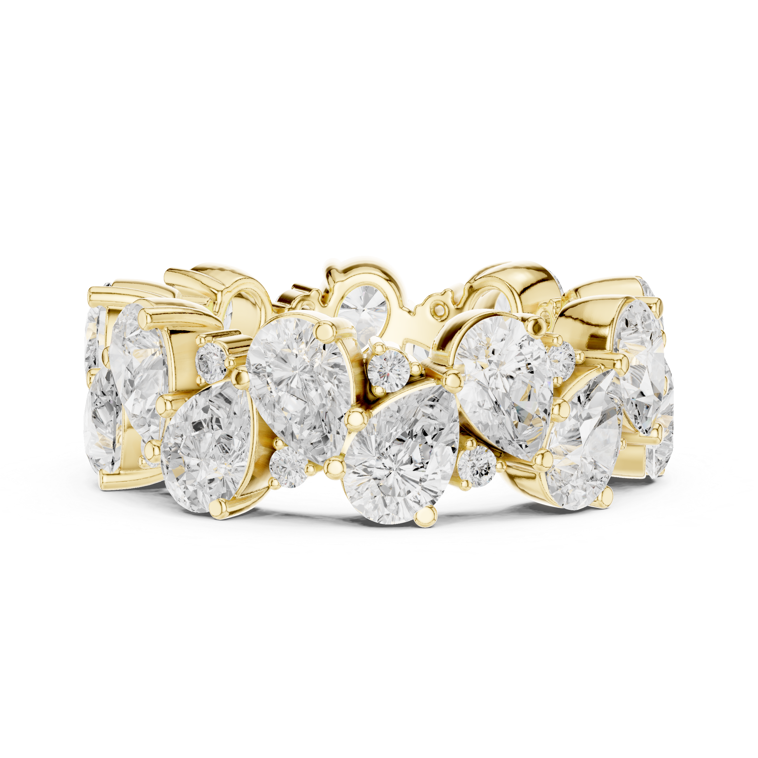 Ocean Trace Lab Grown Diamond Split Shank Ring