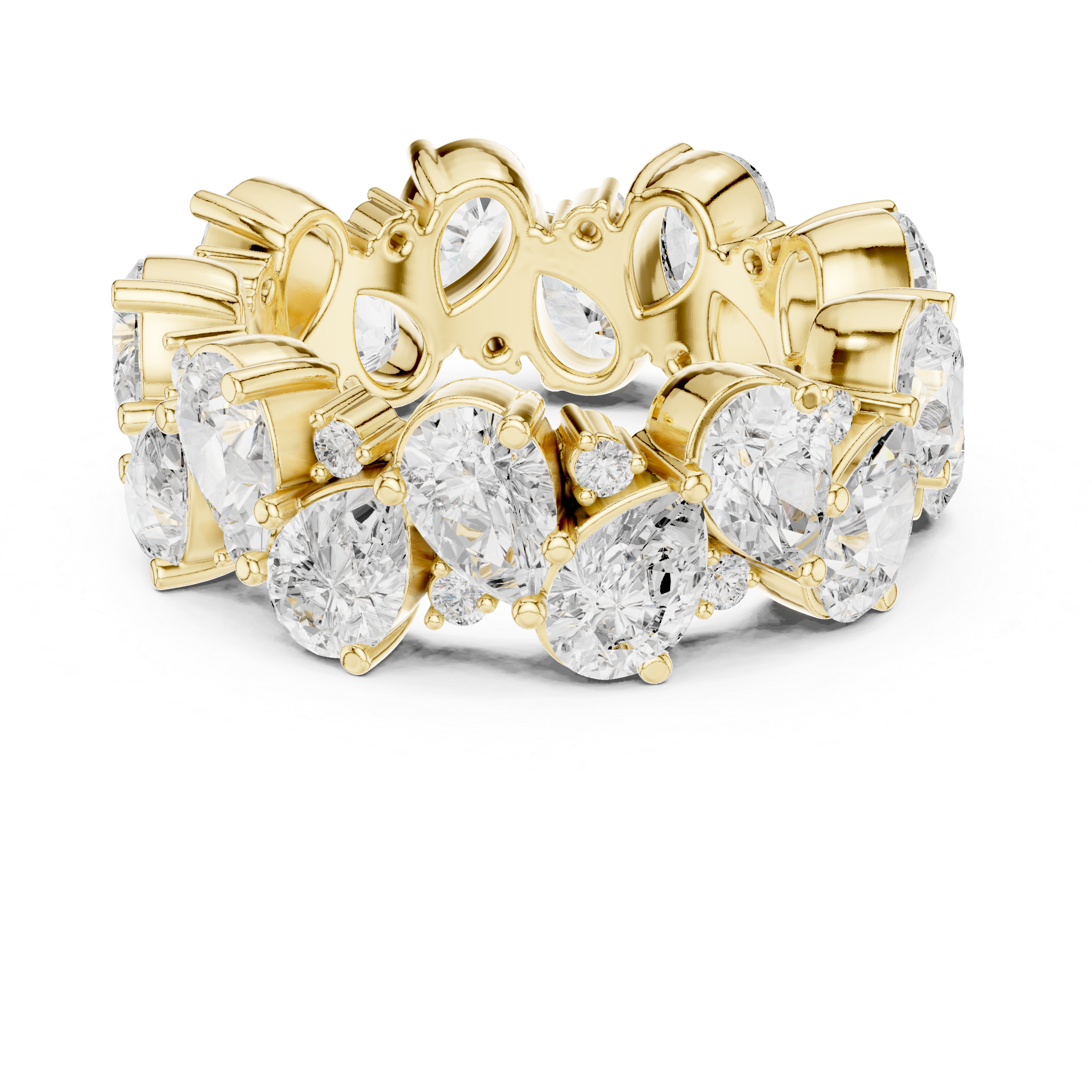 Ocean Trace Lab Grown Diamond Split Shank Ring