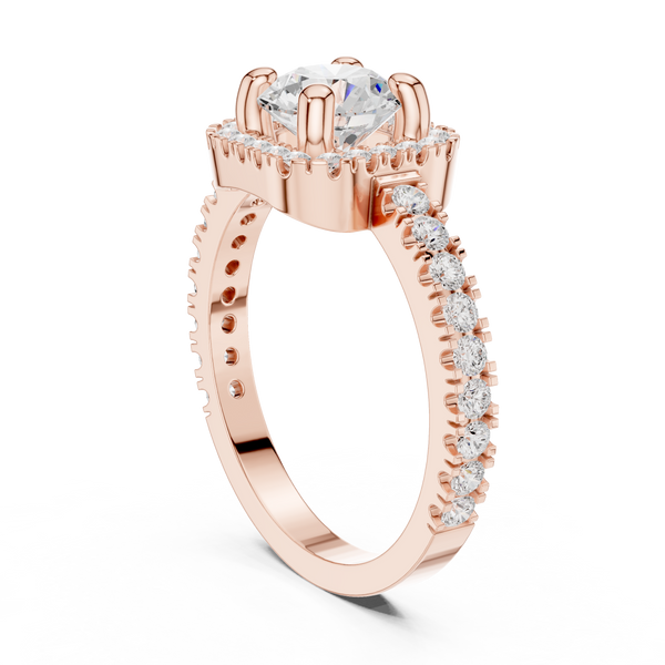 Sage Brush Lab Grown Diamond Floating Halo Ring