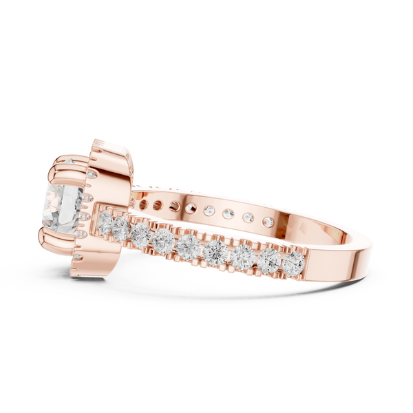 Sage Brush Lab Grown Diamond Floating Halo Ring