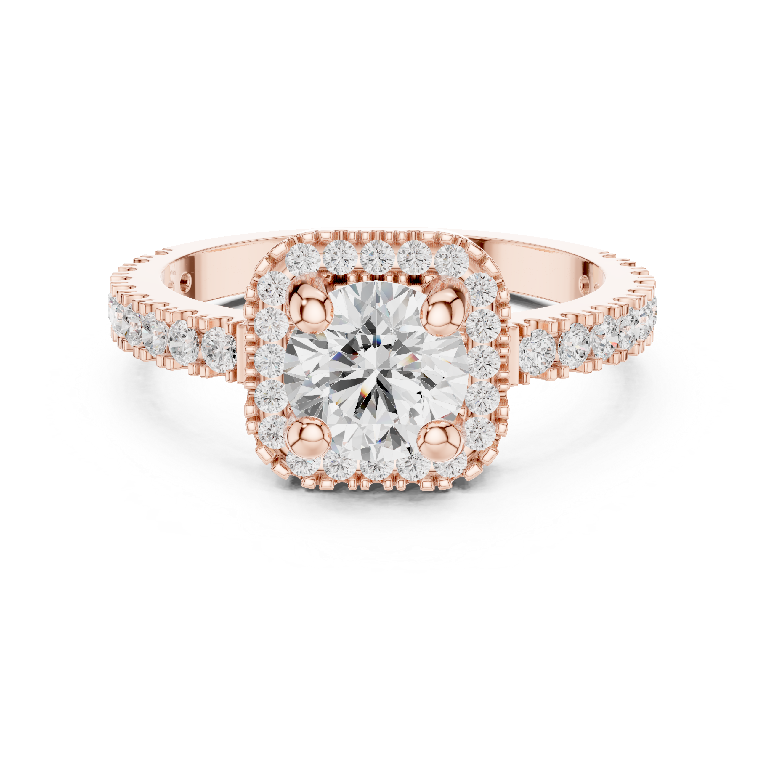 Sage Brush Lab Grown Diamond Floating Halo Ring