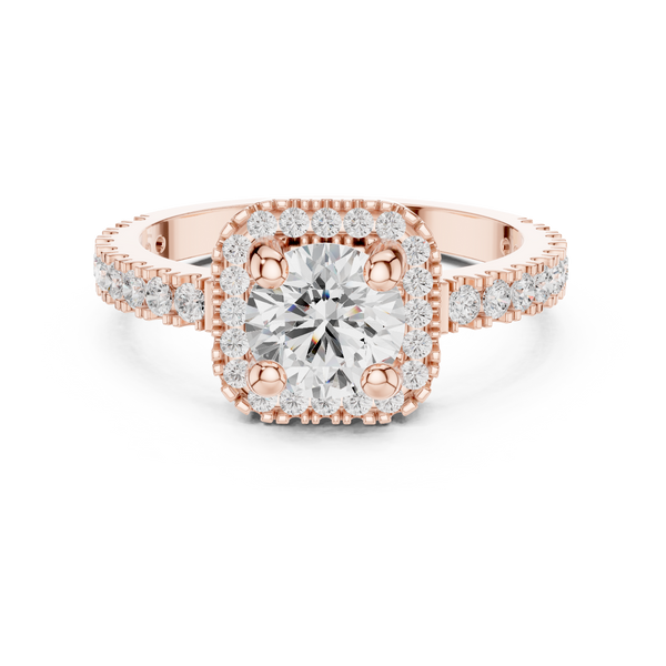 Sage Brush Lab Grown Diamond Floating Halo Ring