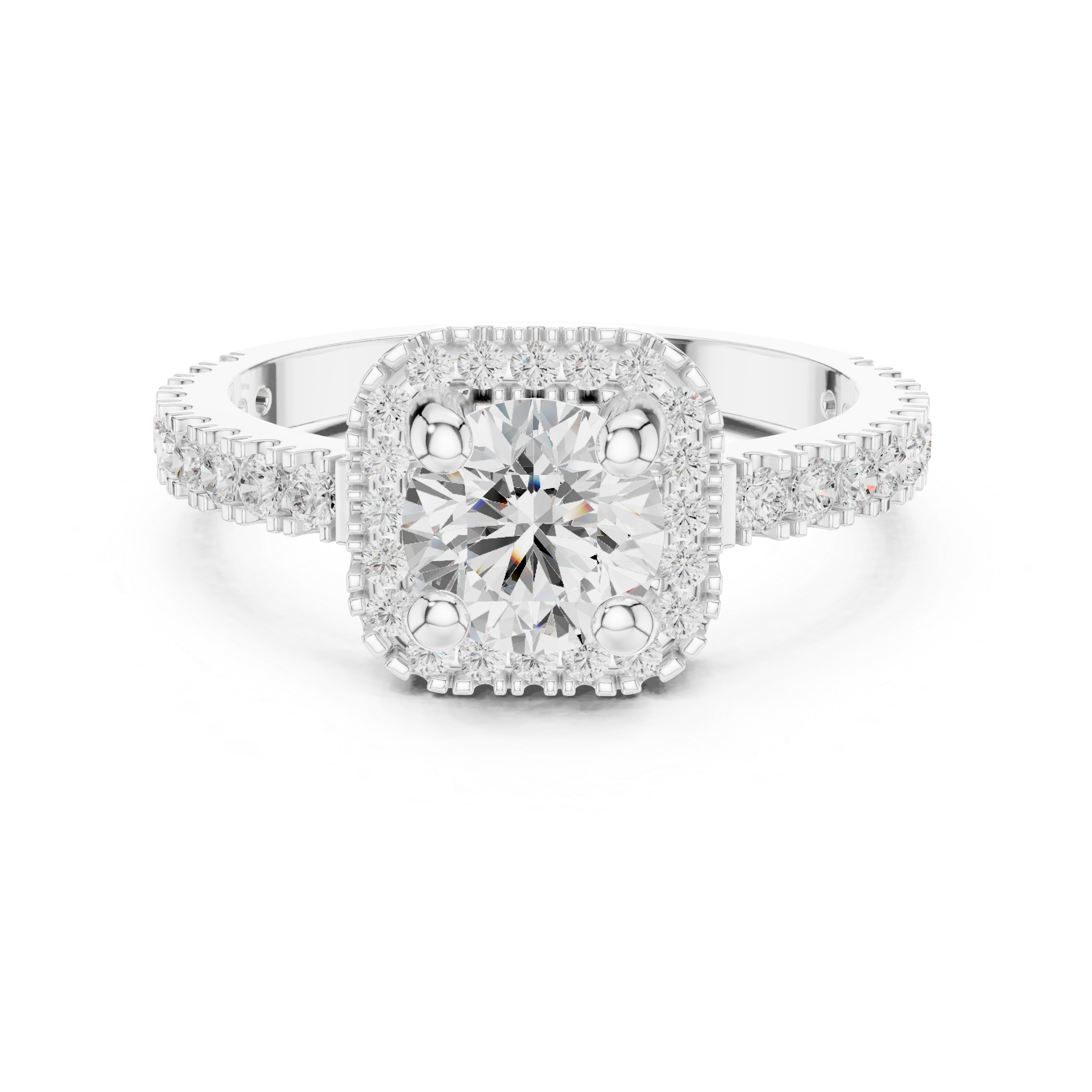 Sage Brush Lab Grown Diamond Floating Halo Ring