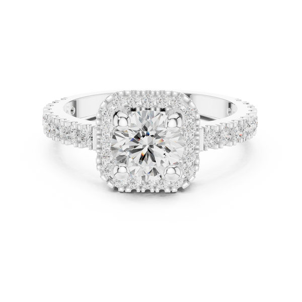 Sage Brush Lab Grown Diamond Floating Halo Ring