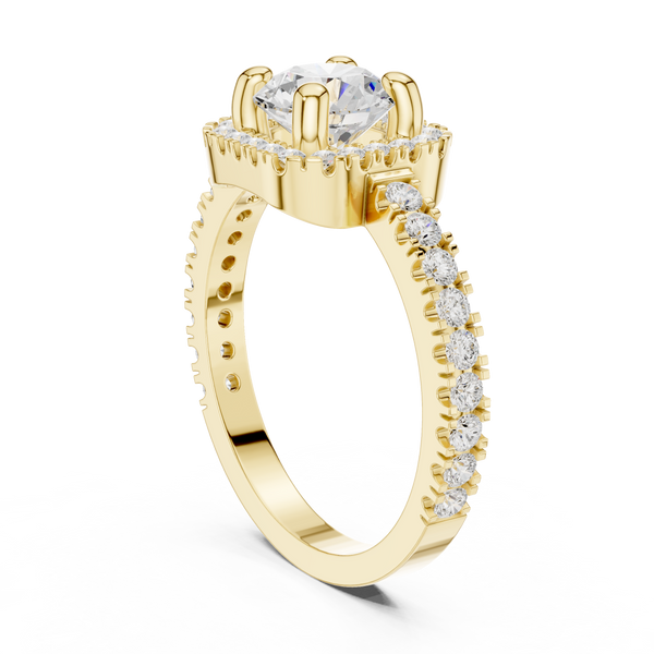 Sage Brush Lab Grown Diamond Floating Halo Ring