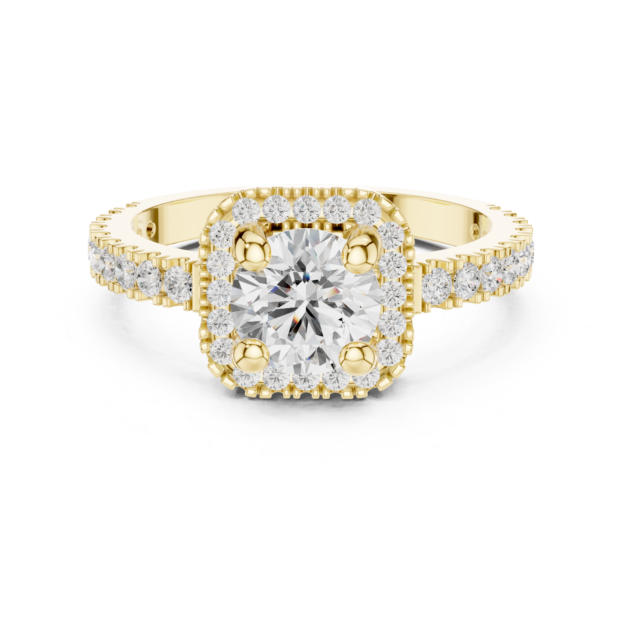 Sage Brush Lab Grown Diamond Floating Halo Ring