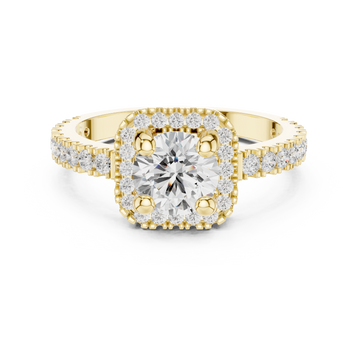 Sage Brush Lab Grown Diamond Floating Halo Ring