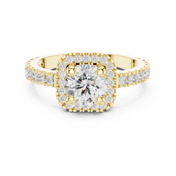 Sage Brush Lab Grown Diamond Floating Halo Ring