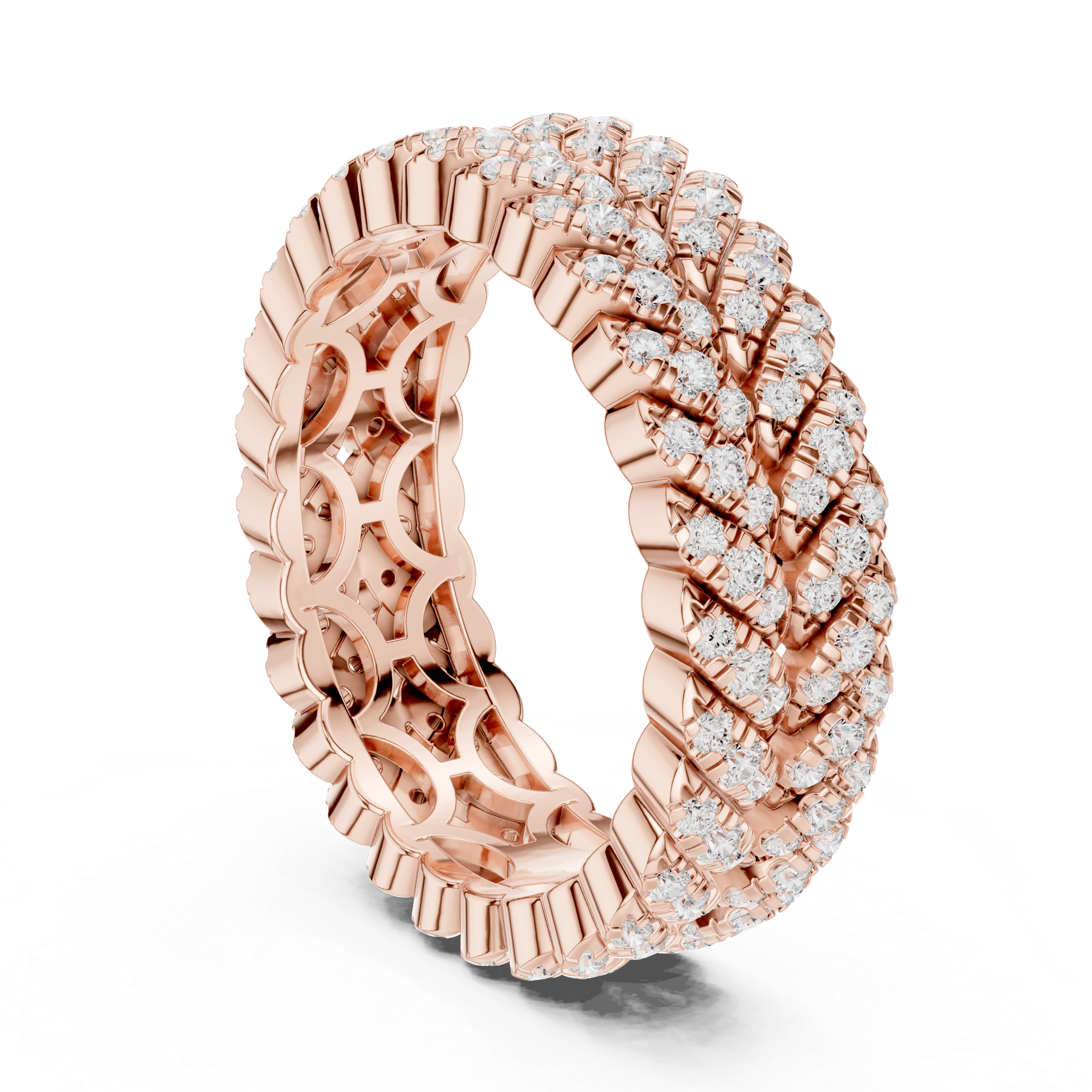 Wheat Sheaf Lab Grown Diamond Teardrop Crown Ring