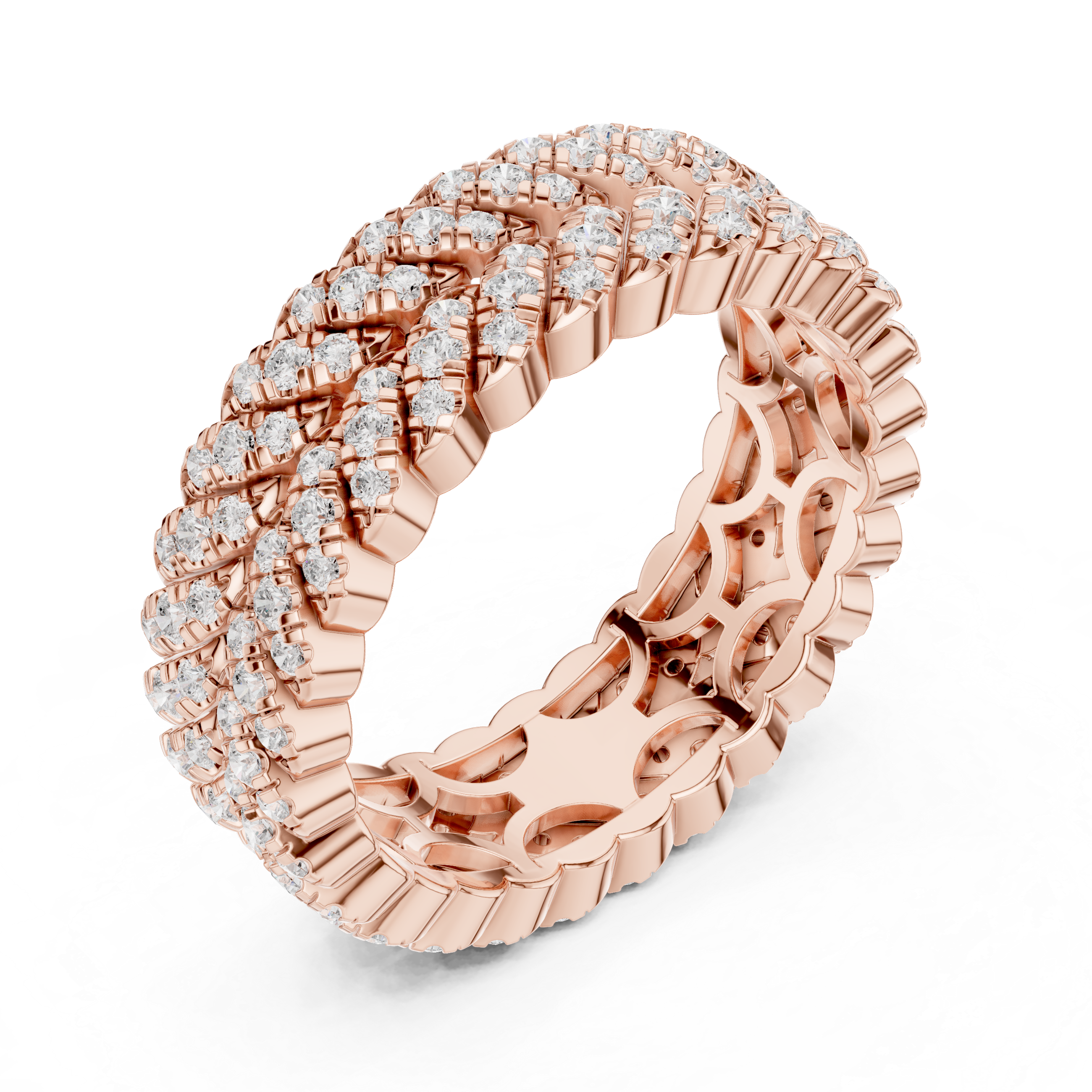 Wheat Sheaf Lab Grown Diamond Teardrop Crown Ring