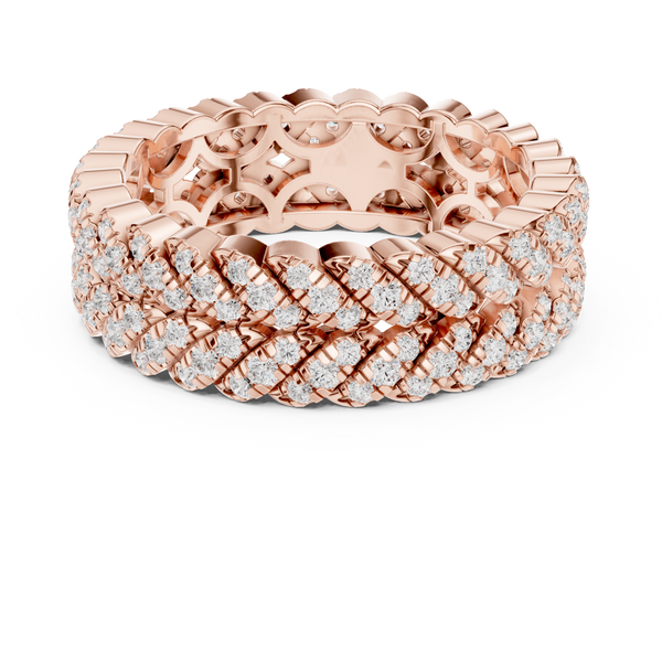 Wheat Sheaf Lab Grown Diamond Teardrop Crown Ring