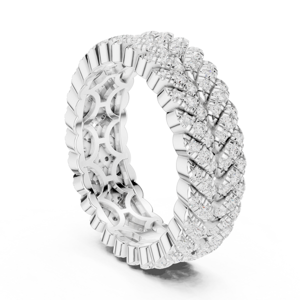 Wheat Sheaf Lab Grown Diamond Teardrop Crown Ring