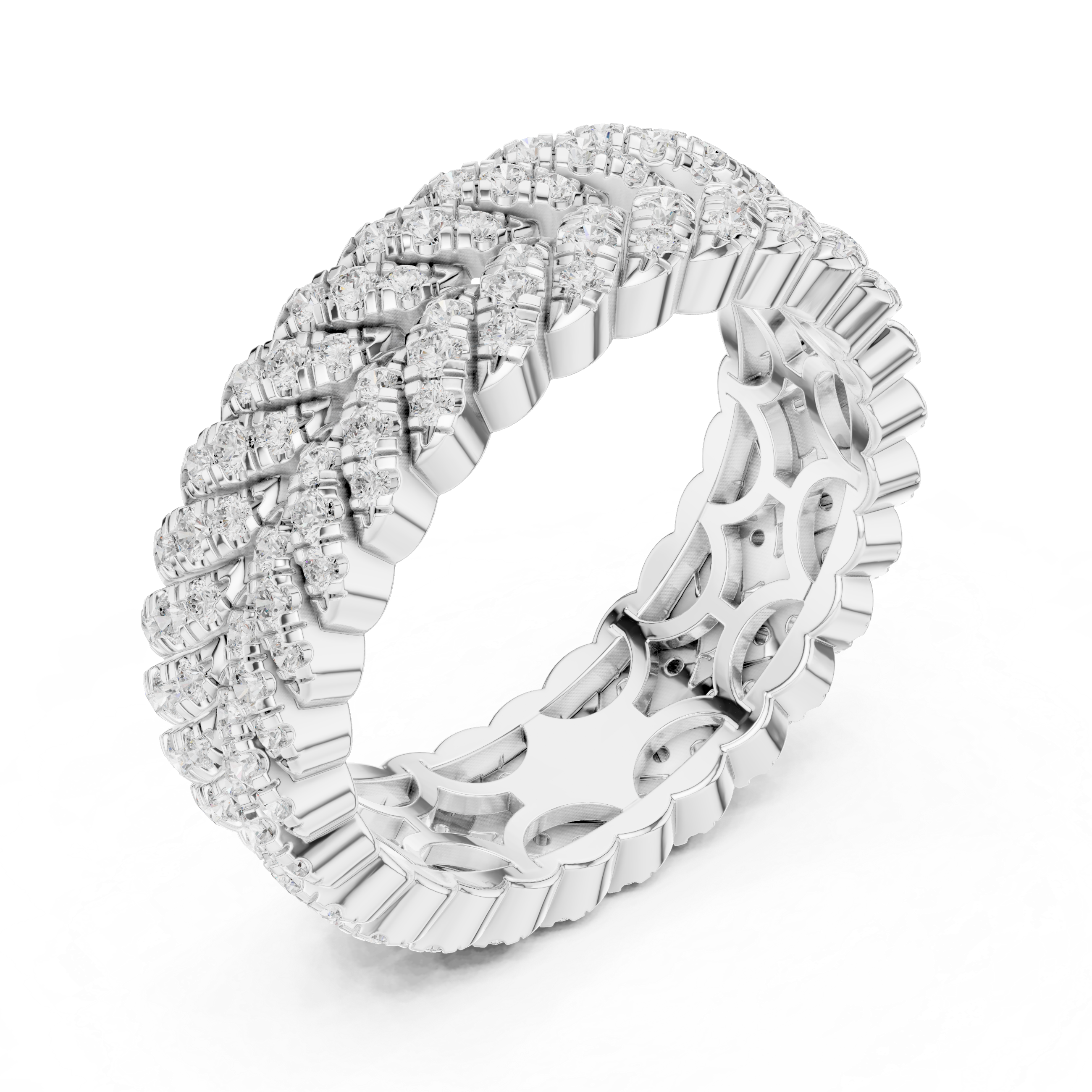Wheat Sheaf Lab Grown Diamond Teardrop Crown Ring