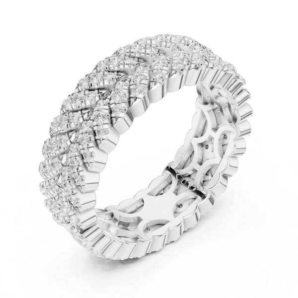 Wheat Sheaf Lab Grown Diamond Teardrop Crown Ring