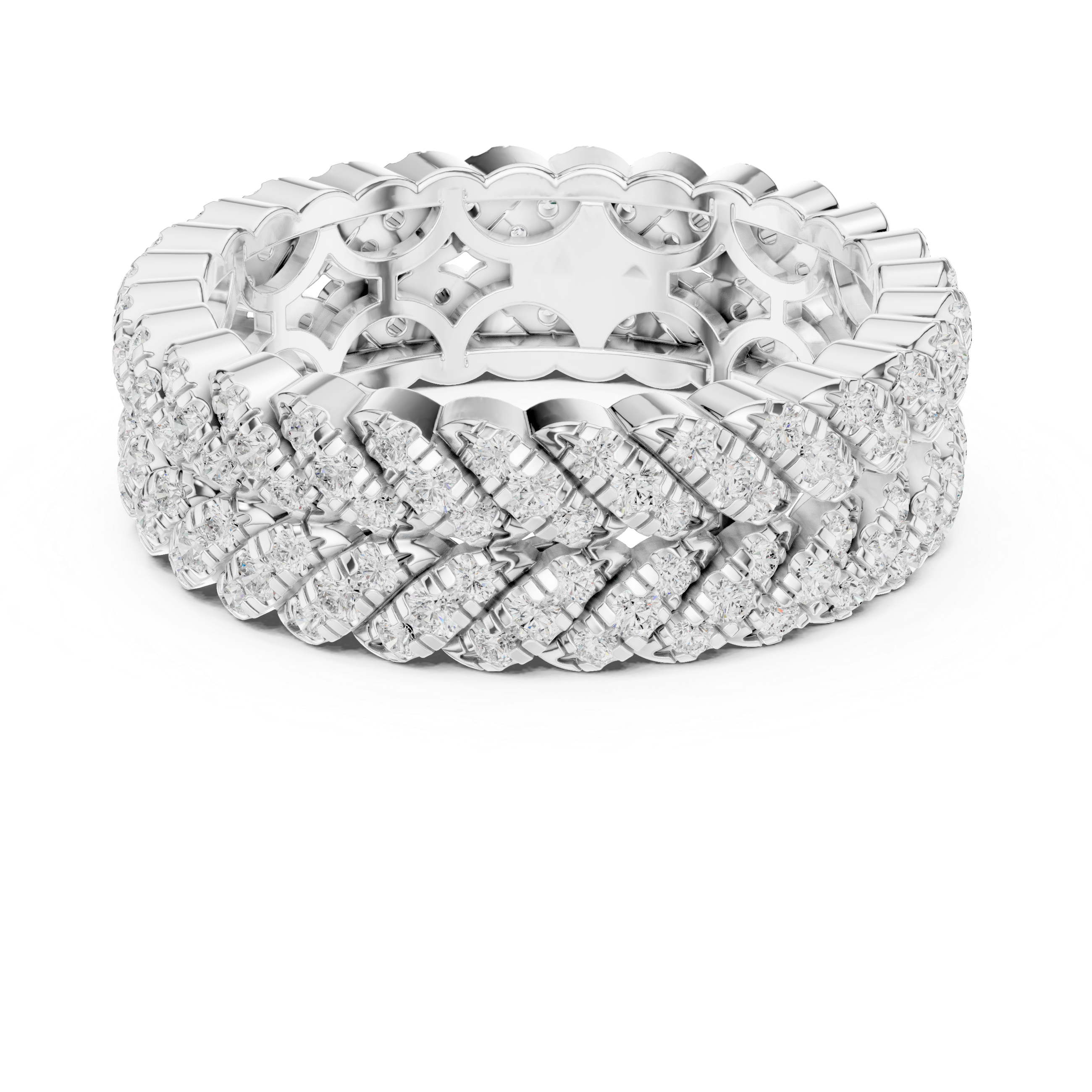 Wheat Sheaf Lab Grown Diamond Teardrop Crown Ring