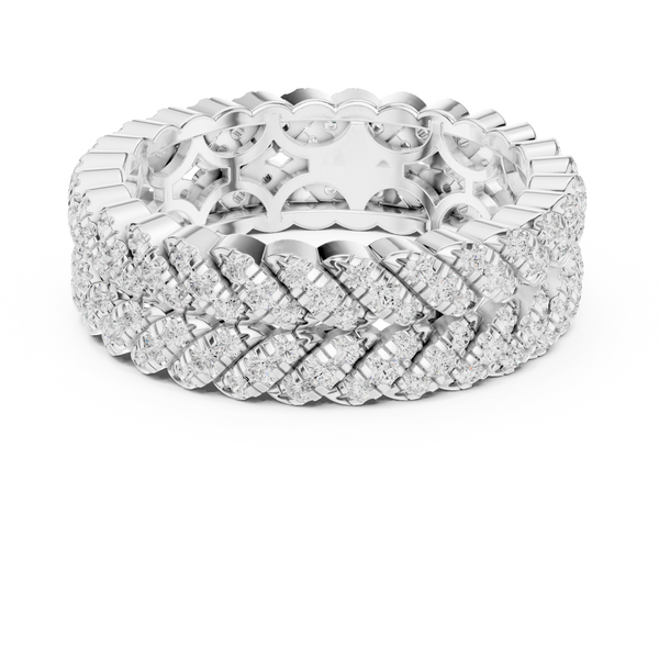 Wheat Sheaf Lab Grown Diamond Teardrop Crown Ring