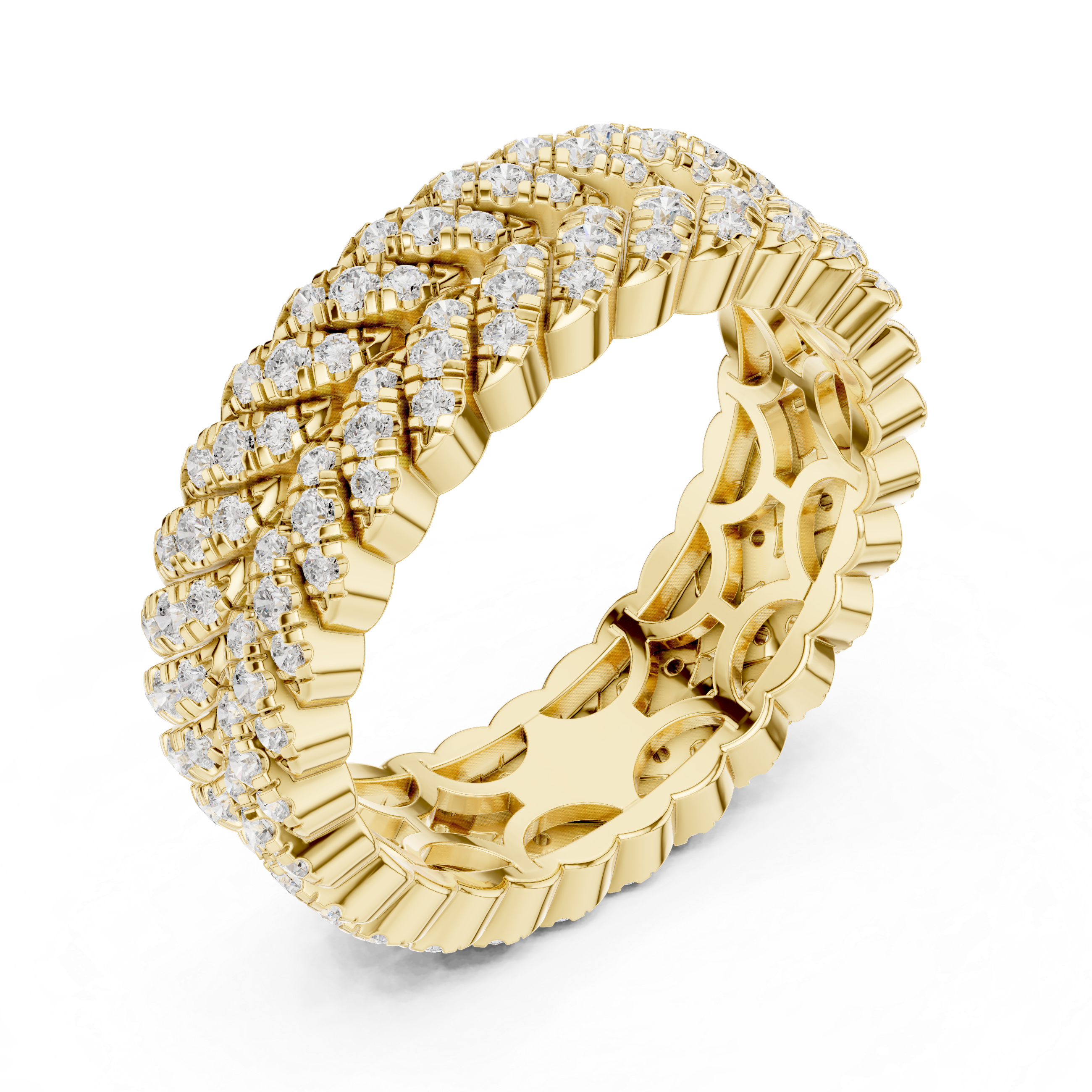 Wheat Sheaf Lab Grown Diamond Teardrop Crown Ring