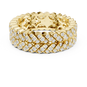 Wheat Sheaf Lab Grown Diamond Teardrop Crown Ring