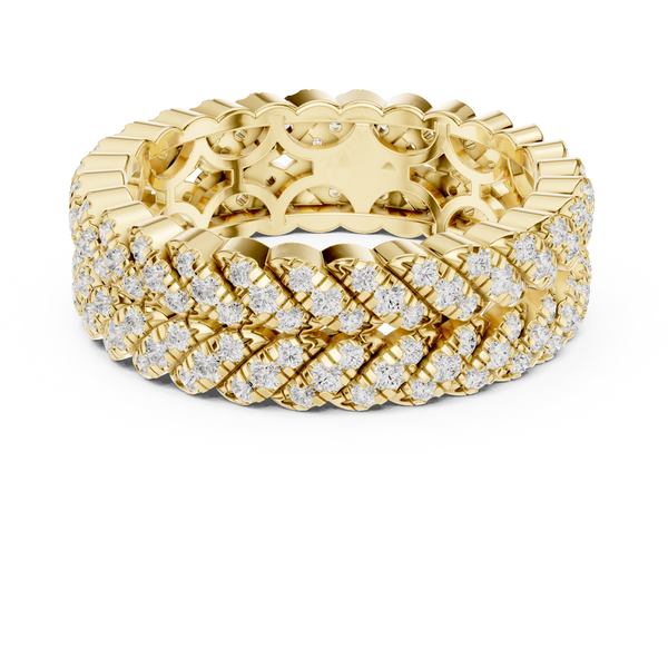 Wheat Sheaf Lab Grown Diamond Teardrop Crown Ring