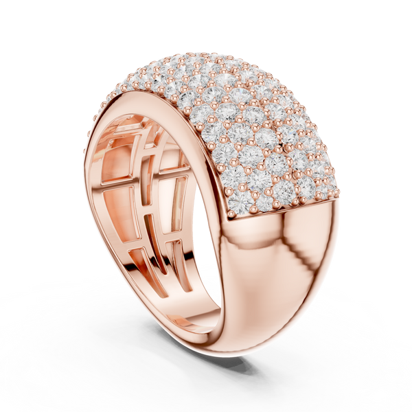 Autumn Leaf Lab Grown Diamond Bezel Solitaire