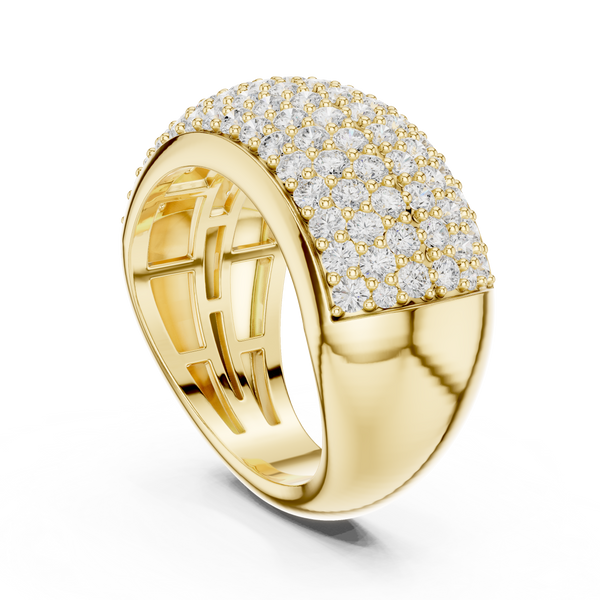 Autumn Leaf Lab Grown Diamond Bezel Solitaire
