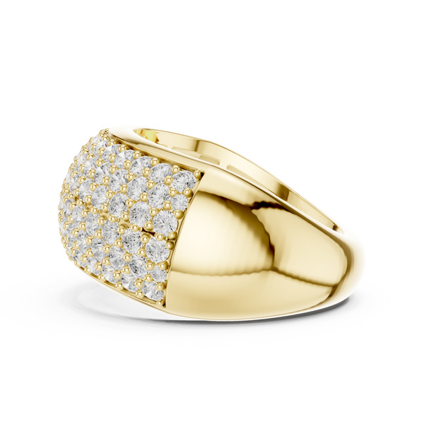 Autumn Leaf Lab Grown Diamond Bezel Solitaire