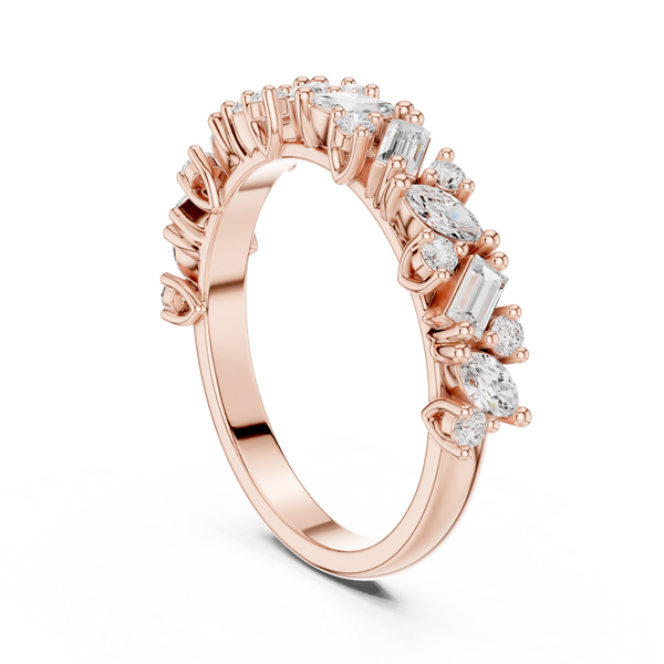 Summit Crest Lab Grown Diamond Intertwined Pave Ring