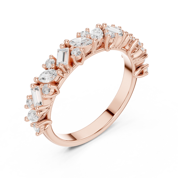 Summit Crest Lab Grown Diamond Intertwined Pave Ring