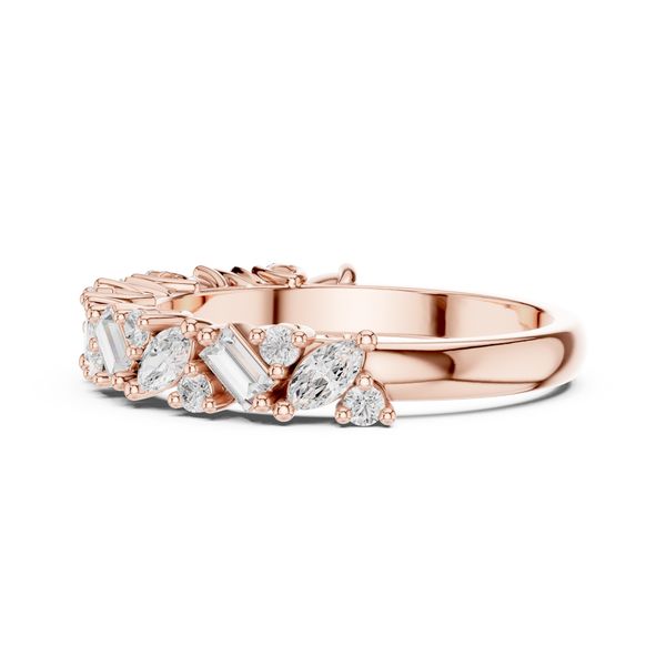 Summit Crest Lab Grown Diamond Intertwined Pave Ring